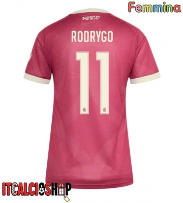Real Madrid Rodrygo Goes #11 Terza Maglia Femmina 2026-27 Manica Corta